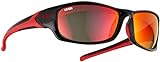 Uvex Sportstyle 211 Gafas de Ciclismo, Unisex Adulto, Black-Red, One Size
