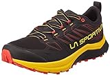 La Sportiva Jackal, Zapatillas de Trail Running Hombre, Black/Yellow, 43 EU