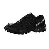 Salomon Speedcross 4, Zapatos de Trail Running Hombre, Negro (Black/Black/Black Metallic), 43 1/3 EU